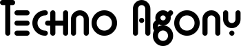 Techno Agony Font