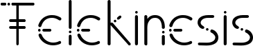 Telekinesis Font