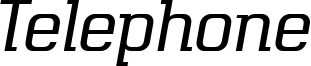 Telephone Font