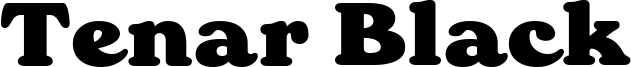 Tenar Black Font