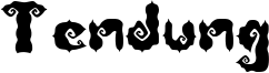 Tendung Font