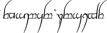 Tengwar Cursive Font