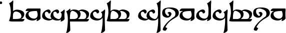 Tengwar Sindarin Font