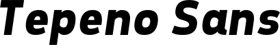 Tepeno Sans Bold Italic.ttf