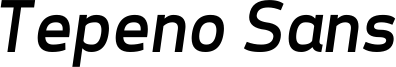 Tepeno Sans Regular Italic.ttf