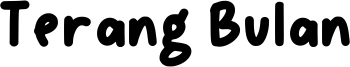 Terang Bulan Font