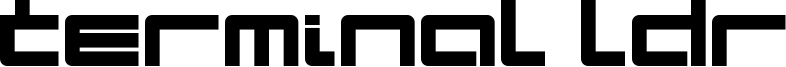 Terminal LDR Font