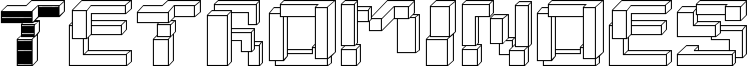 Tetrominoes Font