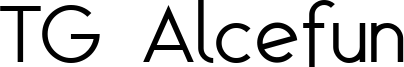 TG Alcefun Font