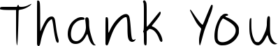 Thank You Font