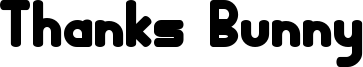 Thanks Bunny Font
