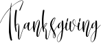 Thanksgiving Font