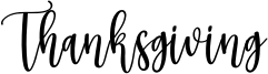 Thanksgiving Font