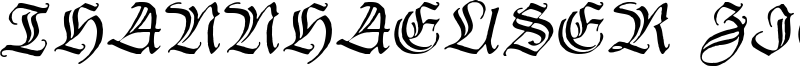 Thannhaeuser Zier Font
