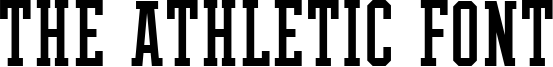 The Athletic Font Font
