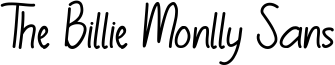 The Billie Monlly Sans Font