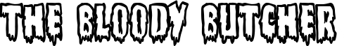 The Bloody Butcher Font