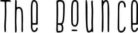 The Bounce Font