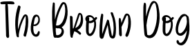 The Brown Dog Font