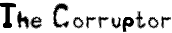 The Corruptor Font