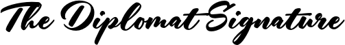 The Diplomat Signature Font