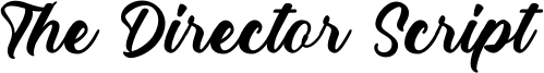 The Director Script Font