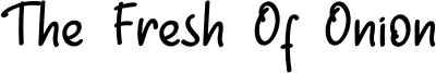 The Fresh Of Onion Font