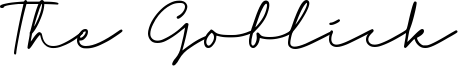 The Goblick Font