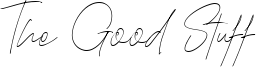 The Good Stuff Font