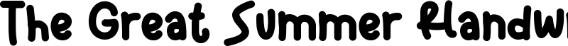 The Great Summer Handwritten Font