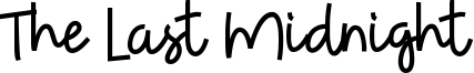 The Last Midnight Font