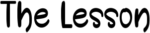 The Lesson Font