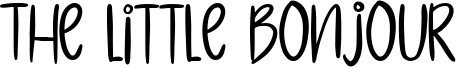 The Little Bonjour Font