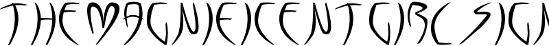 The Magnificent Girl Signature Two Font