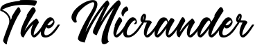 The Micrander Font