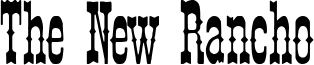 The New Rancho Font