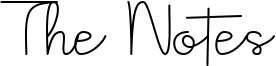 The Notes Font