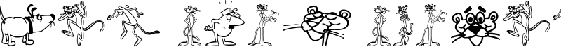 The Pink Panther Font