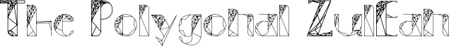 The Polygonal ZulEan Font