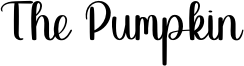 The Pumpkin Font