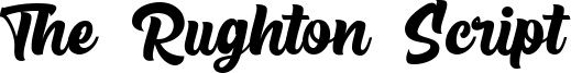 The Rughton Script Font