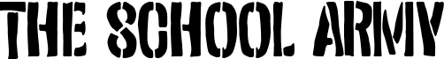 The School Army Font