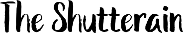 The Shutterain Font