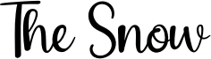 The Snow Font