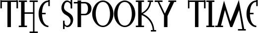 The Spooky Time Font