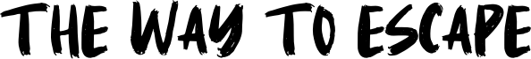 The Way To Escape Font