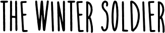 The Winter Soldier Font