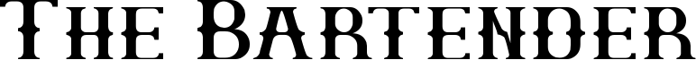 The Bartender Font