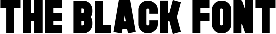 The Black Font Font