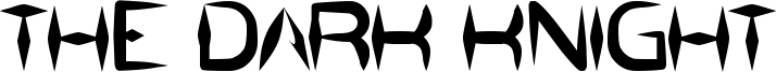 The Dark Knight Font